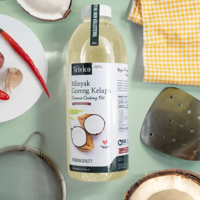 TRIVICO Minyak Goreng Kelapa 1 Liter - Minyak Sehat dan Bebas Kolesterol - Image 7