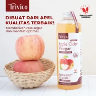 TRIVICO Cuka Apel Organik With Mother Minuman Diet Turunkan Berat Badan Untuk Diabetes & Jerawat - Image 7