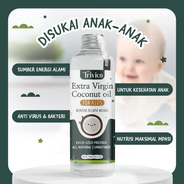 TRIVICO Minyak VCO Extra Virgin Untuk MPASI Anak & Bayi - USDA Organik - Image 6