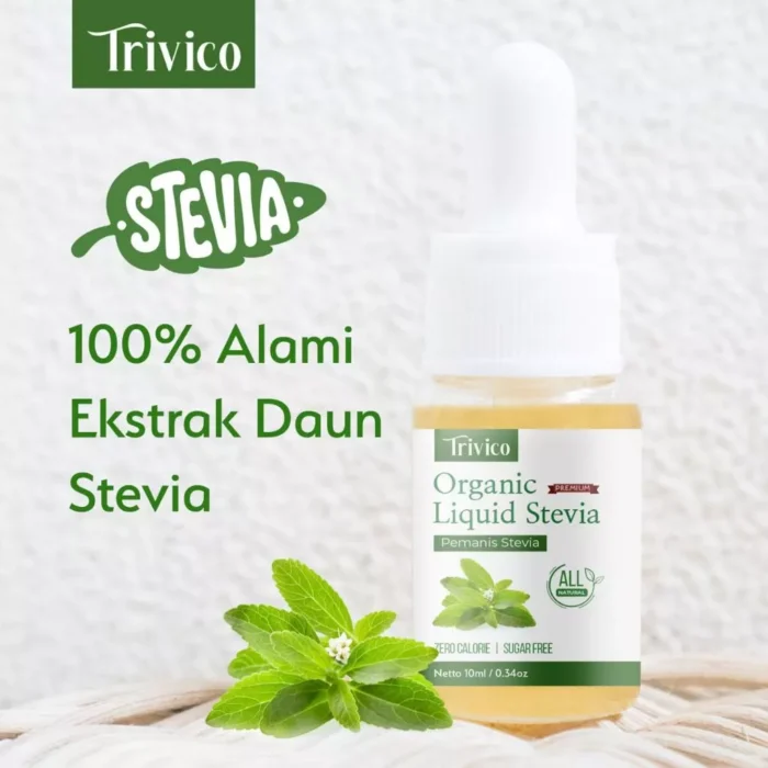 TRIVICO Liquid Stevia - Pemanis 0 Kalori Alami, Ekstrak Daun Stevia 98% - Image 6