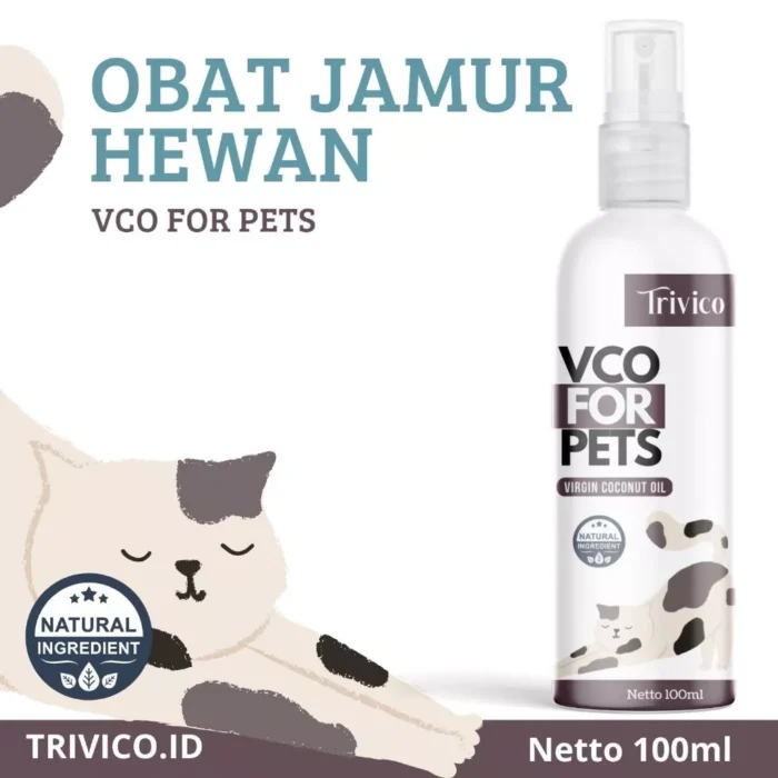 Trivico Minyak VCO Hewan Spray 100ml - Obat Ampuh Scabies, Kurap, Gudik, serta Jamur pada Hewan - Image 1
